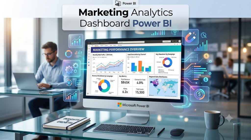 Marketing Analytics Dashboard Power BI: Track Campaigns, Leads & ROAS in 2026